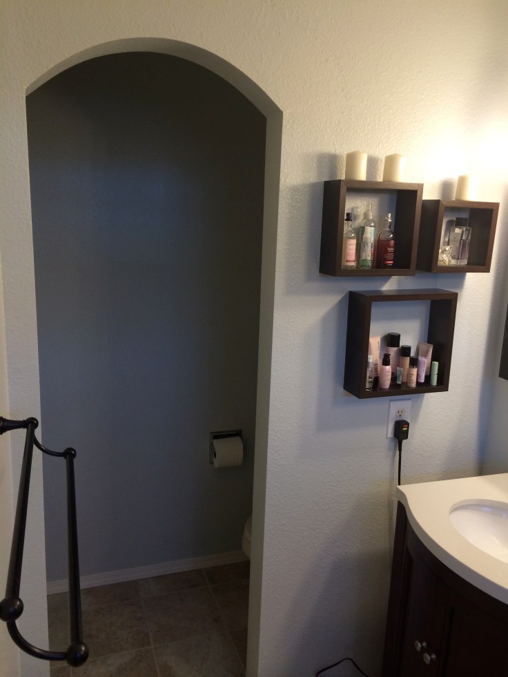 We replaced the in-the-way door with an archway.